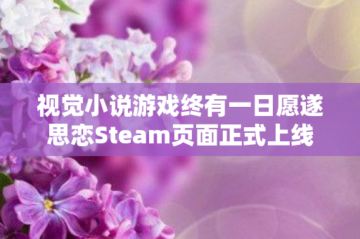 视觉小说游戏终有一日愿遂思恋Steam页面正式上线
