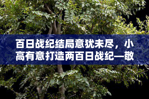 百日战纪结局意犹未尽，小高有意打造两百日战纪—敬请期待与支持