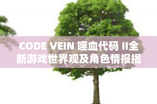 CODE VEIN 噬血代码 II全新游戏世界观及角色情报揭秘，最新宣传视频同步发布！