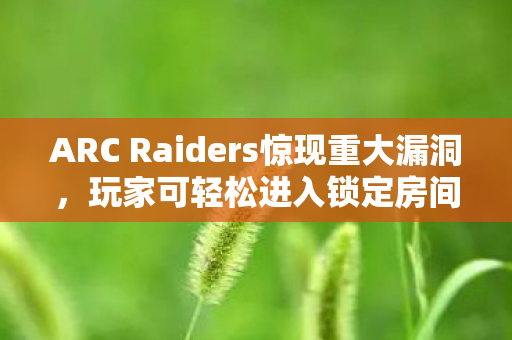 ARC Raiders惊现重大漏洞，玩家可轻松进入锁定房间