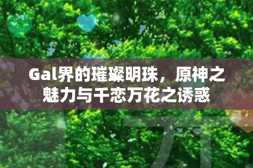 Gal界的璀璨明珠，原神之魅力与千恋万花之诱惑