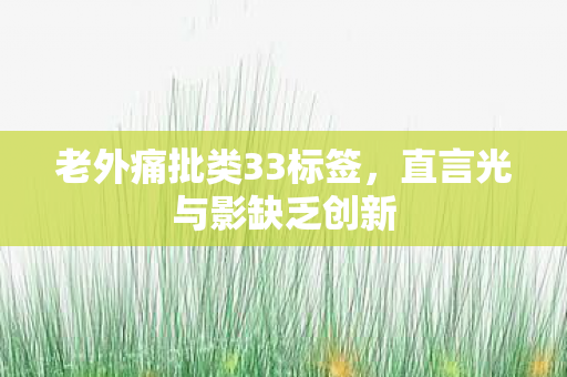 老外痛批类33标签，直言光与影缺乏创新