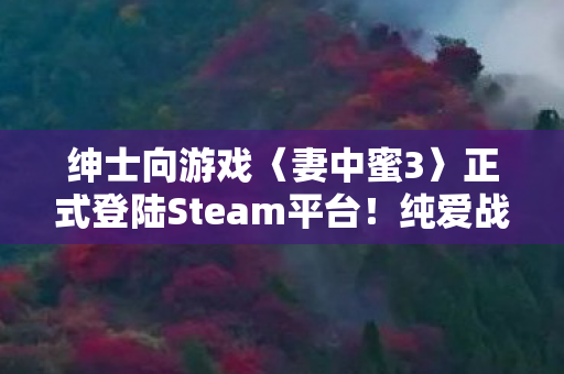 绅士向游戏〈妻中蜜3〉正式登陆Steam平台！纯爱战士请慎重选择