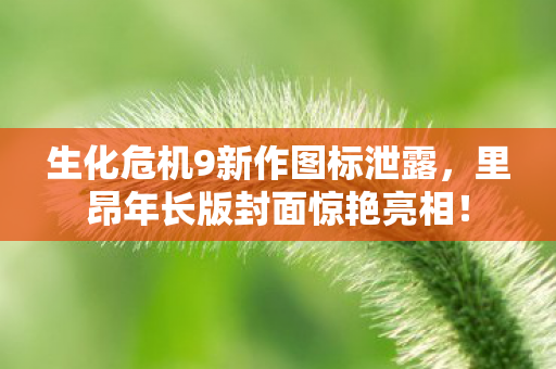 生化危机9新作图标泄露，里昂年长版封面惊艳亮相！