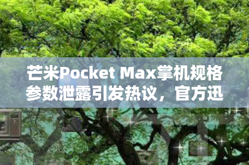芒米Pocket Max掌机规格参数泄露引发热议，官方迅速采取行动删除相关内容