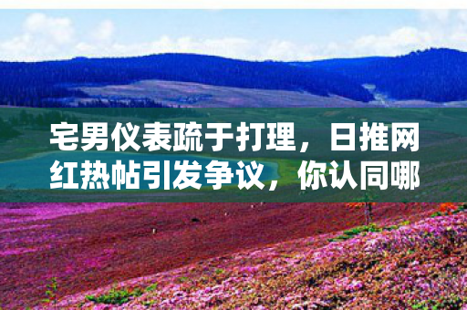 宅男仪表疏于打理，日推网红热帖引发争议，你认同哪种观点？