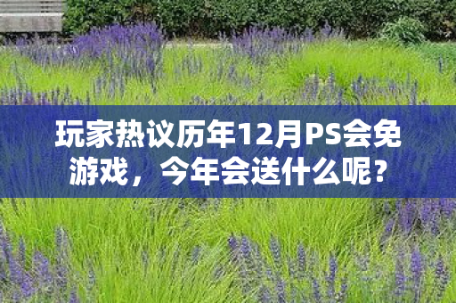 玩家热议历年12月PS会免游戏，今年会送什么呢？