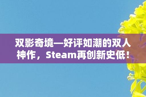 双影奇境—好评如潮的双人神作，Steam再创新史低！