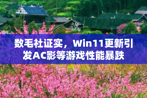 数毛社证实，Win11更新引发AC影等游戏性能暴跌