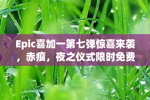 Epic喜加一第七弹惊喜来袭，赤痕，夜之仪式限时免费领取狂欢！