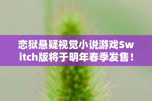 恋狱悬疑视觉小说游戏Switch版将于明年春季发售！