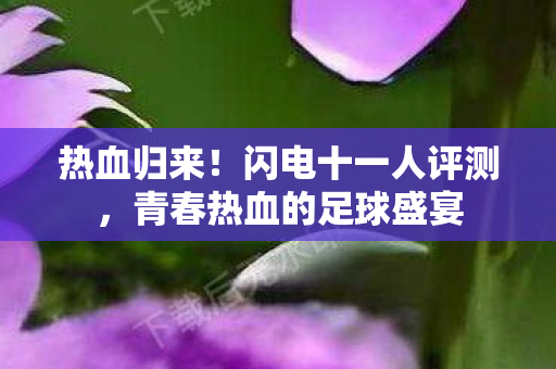 热血归来！闪电十一人评测，青春热血的足球盛宴