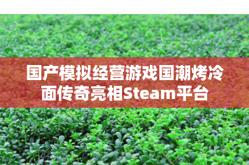 国产模拟经营游戏国潮烤冷面传奇亮相Steam平台