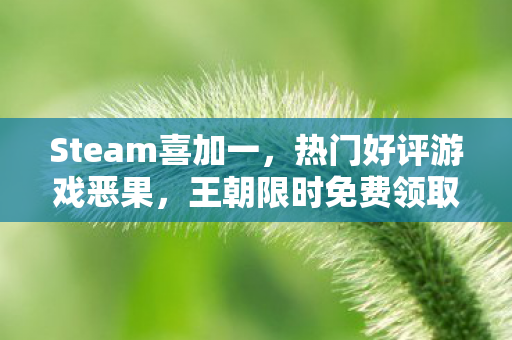 Steam喜加一，热门好评游戏恶果，王朝限时免费领取活动火热进行中