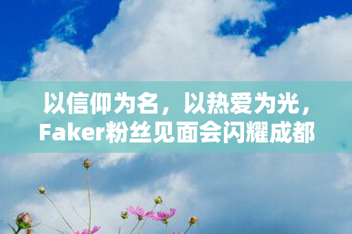以信仰为名，以热爱为光，Faker粉丝见面会闪耀成都