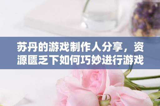 苏丹的游戏制作人分享，资源匮乏下如何巧妙进行游戏设计