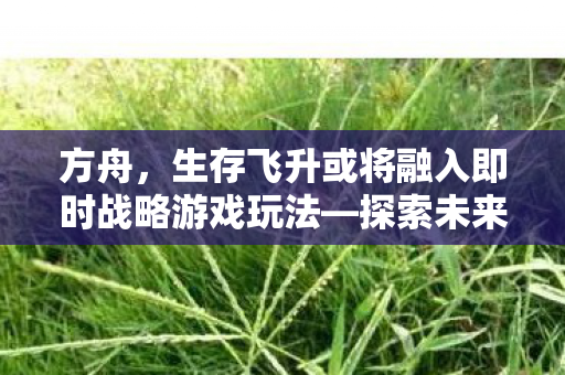 方舟，生存飞升或将融入即时战略游戏玩法—探索未来游戏新纪元