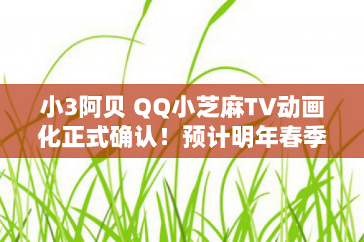 小3阿贝 QQ小芝麻TV动画化正式确认！预计明年春季开播