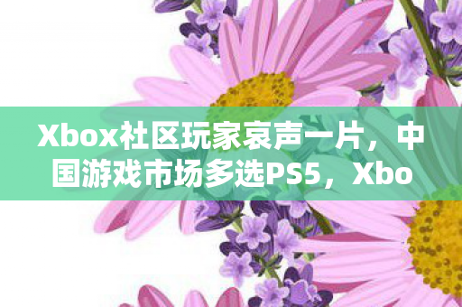 Xbox社区玩家哀声一片，中国游戏市场多选PS5，Xbox面临限时独占挑战
