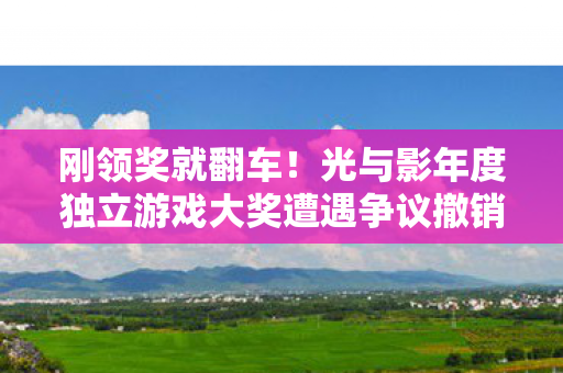 刚领奖就翻车！光与影年度独立游戏大奖遭遇争议撤销头衔