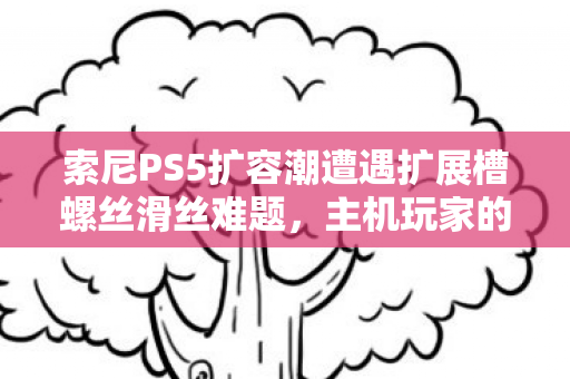 索尼PS5扩容潮遭遇扩展槽螺丝滑丝难题，主机玩家的棘手挑战