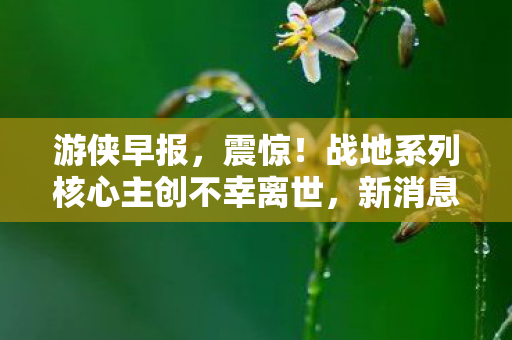 游侠早报，震惊！战地系列核心主创不幸离世，新消息关于黄昏公主与死亡空间重启计划引发关注
