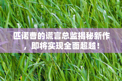 匹诺曹的谎言总监揭秘新作，即将实现全面超越！