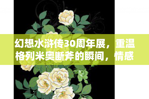 幻想水浒传30周年展，重温格列米奥断斧的瞬间，情感涌动引人深思