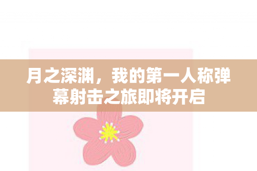 月之深渊，我的第一人称弹幕射击之旅即将开启