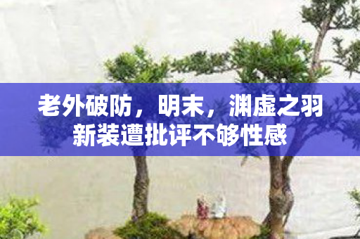老外破防，明末，渊虚之羽新装遭批评不够性感
