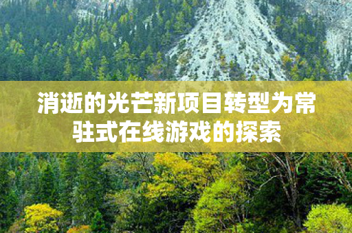 消逝的光芒新项目转型为常驻式在线游戏的探索
