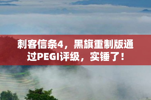 刺客信条4，黑旗重制版通过PEGI评级，实锤了！