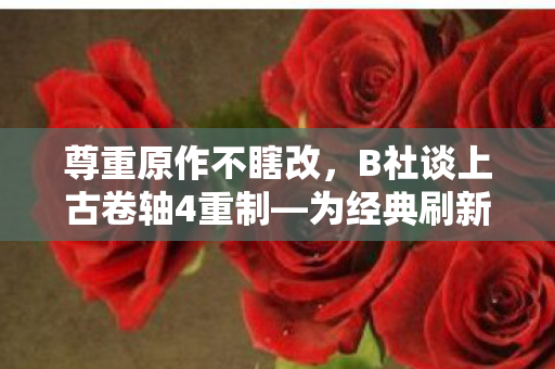 尊重原作不瞎改，B社谈上古卷轴4重制—为经典刷新漆