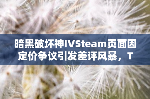 暗黑破坏神IVSteam页面因定价争议引发差评风暴，TGA喜讯背后的阴影