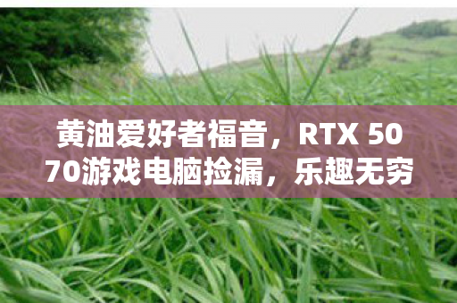 黄油爱好者福音，RTX 5070游戏电脑捡漏，乐趣无穷！