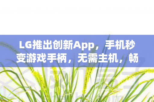 LG推出创新App，手机秒变游戏手柄，无需主机，畅玩游戏体验全新升级