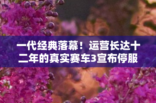 一代经典落幕！运营长达十二年的真实赛车3宣布停服