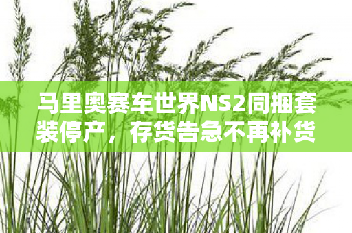 马里奥赛车世界NS2同捆套装停产，存货告急不再补货！