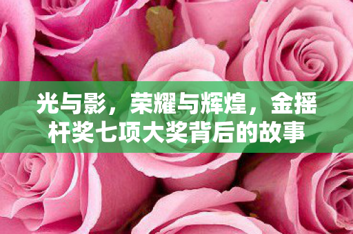 光与影，荣耀与辉煌，金摇杆奖七项大奖背后的故事