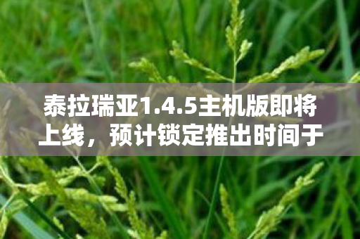泰拉瑞亚1.4.5主机版即将上线，预计锁定推出时间于XXXX年一月揭晓