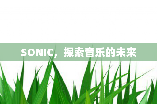 SONIC，探索音乐的未来