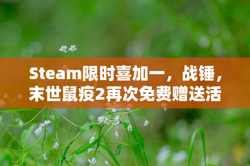 Steam限时喜加一，战锤，末世鼠疫2再次免费赠送活动开启