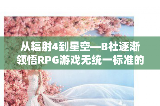 从辐射4到星空—B社逐渐领悟RPG游戏无统一标准的真谛