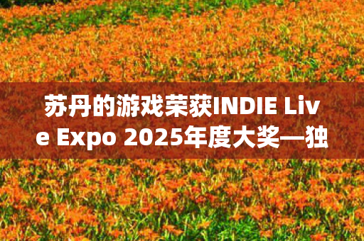 苏丹的游戏荣获INDIE Live Expo 2025年度大奖—独立游戏界的璀璨时刻