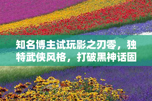 知名博主试玩影之刃零，独特武侠风格，打破黑神话固有印象