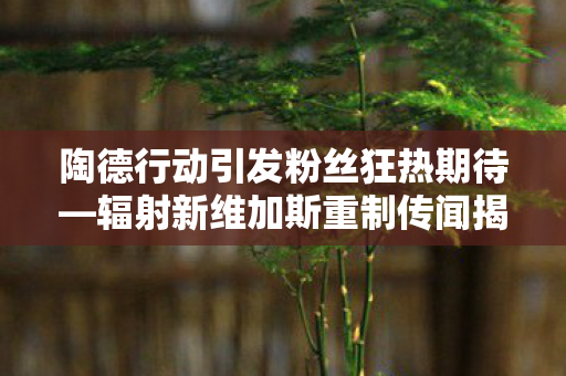 陶德行动引发粉丝狂热期待—辐射新维加斯重制传闻揭秘