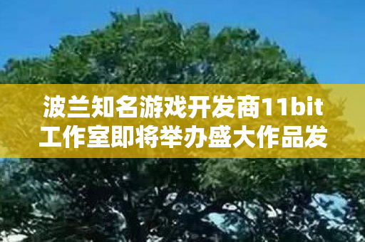 波兰知名游戏开发商11bit工作室即将举办盛大作品发布会