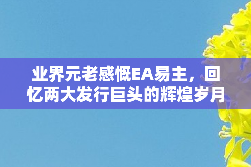 业界元老感慨EA易主，回忆两大发行巨头的辉煌岁月