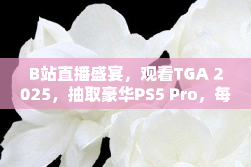 B站直播盛宴，观看TGA 2025，抽取豪华PS5 Pro，每十分钟送出一台！