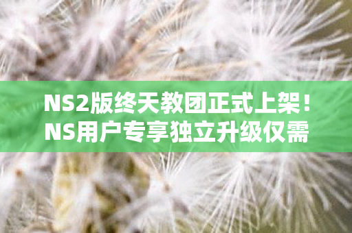 NS2版终天教团正式上架！NS用户专享独立升级仅需16港币